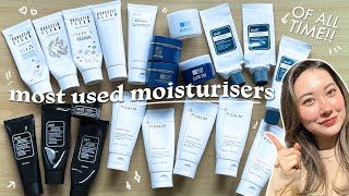 most used Moisturizers OF ALL TIME Korean amp Japanese Skincare [upl. by Rolfe]