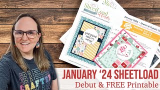 January 2024 SheetLoad of Cards  Kendras Card Challenge Collaboration  Debut amp FREE Printable [upl. by Leumek]