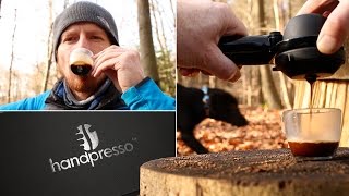 Handpresso  Espresso Maker Review  Unboxed and Outdoor Demo [upl. by Adieno]