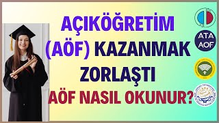 Aöf Kazanmak Zorlaştı Aöf Nasıl Kazanılır Açıköğretimden Üniversite Aöf Nasıl Okunur [upl. by Dnalram]