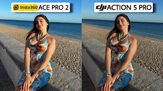 Insta360 Ace Pro 2 Vs DJI Action 5 Pro Camera Test Comparison  Ace Pro 2 [upl. by Daitzman]