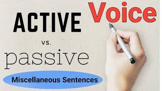 Passive Voice  Miscellaneous Sentences l active and passive voice dgycmacademy upboardexams [upl. by Swenson877]