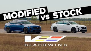 H1000 Blackwing vs Stock Cadillac CT5V Blackwing Sedan  Supercharged V8  Manual Trans [upl. by Llevel670]