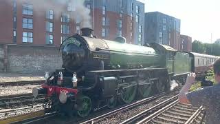 Mayflower Steam Train passing through Cosham Fratton and Rowlands Castle [upl. by Bortman]