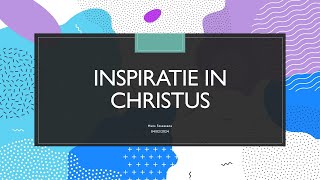 Inspiratie in Christus [upl. by Enileqcaj]