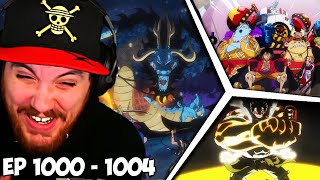 One Piece Episode 1000 1001 1002 1003 1004 Reaction  EPISODE 1000 IS HERE [upl. by Llevart]