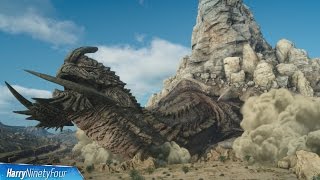 Final Fantasy XV FFXV  Adamantoise Boss Fight Location amp Walkthrough Tortoise Toppler Trophy [upl. by Atival]