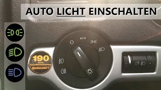 Licht am Auto einschalten  anmachen  Fahrschule  Autofahren lernen [upl. by Arekahs]