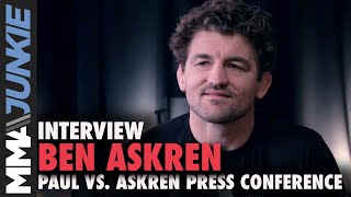 Ben Askren reacts to Jake Paul faceoff shove previews boxing match [upl. by Sanborn235]