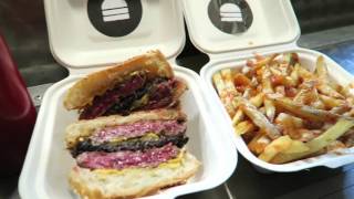 BLEECKER STREET BURGER  Bleeker Black  Best in London  Street Food [upl. by Aguayo]