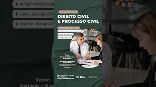 Pósgraduação em direito civil e processo civil [upl. by Yud891]