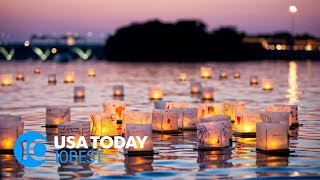 Why you should attend a Water Lantern Festival near you [upl. by Enalahs]