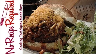 Cincinnati Bengals Chili Burger  NFL Burgers  NoRecipeRequiredcom [upl. by Eerac534]