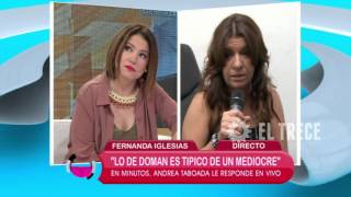 Andrea Taboada se defiende frente a Fernanda Iglesias [upl. by Garzon]