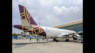 Inaugural Vistara A320 Neo at Mumbai Airport NotJustAnotherNeo 4k Quality [upl. by Alvord]