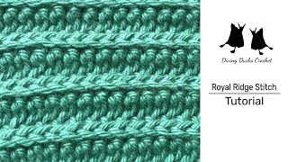 Learn to Crochet The ROYAL RIDGE Stitch [upl. by Aveneg]