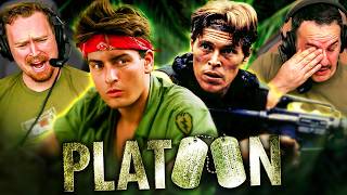 PLATOON 1986 MOVIE REACTION FIRST TIME WATCHING Charlie Sheen  Willem Dafoe  Movie Review [upl. by Tinaret782]