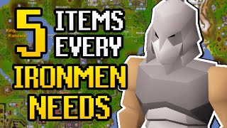 TOP 5 Items Every Ironman Needs Early Game OSRS Tips amp Tricks  Shorts [upl. by Akeemaj191]