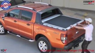 At wwwtessera4x4com Ford Ranger Wildtrak 2014 32 4x4 offroad mudding aluminum roller lid [upl. by Odraccir201]