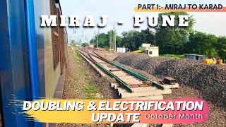 Miraj Pune Railway Doubling amp Electrification Update  Part 1  Miraj to Karad [upl. by Saberio]