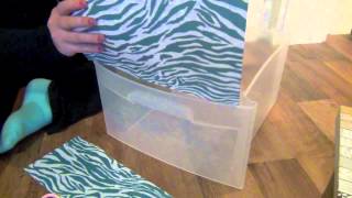 DIY Decorating Plastic Bins [upl. by Neelyak973]