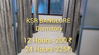 IRCTC  Dormitory and Retiring Rooms in KSR Banglore Railway Station dormitory short bangalore [upl. by Vitek]