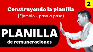 Cómo hacer una PLANILLA DE REMUNERACIONES  🍎 Ejemplo [upl. by Anstice]