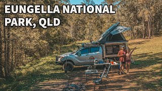 EUNGELLA NATIONAL PARK  Best camping spot at Diggings camp oven cooking awesome scenery [upl. by Kory]