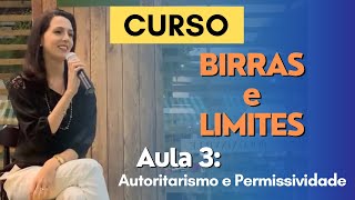 Aula 3  Autoritarismo e Permissividade  Curso Birras e Limites [upl. by Atalaya]