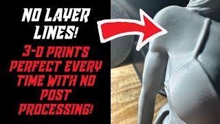 NO LAYER LINES PERFECT 3D PRINTS EVERY TIME WITH ZERO POST PROCESSING AND READY FOR PAINT [upl. by Lowndes]