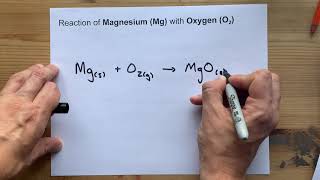 Reaction of Magnesium with Oxygen  Mg  O2 [upl. by Renaud191]