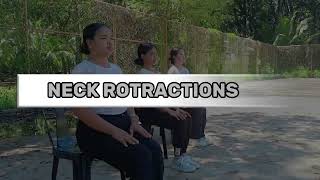 BSED FILIPINO 1C •Movement competency •Exercises for Back and Neck Health•chair and core exercises [upl. by Navanod]