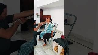 Neck Traction For Cervical Spondylitis। peacefulyogajaipur ytstudio reels ytviral ytshort [upl. by Rhyner]