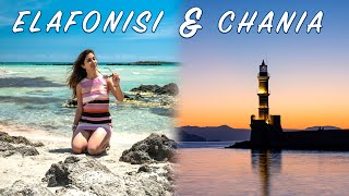 Elafonisi Beach amp Chania Sunset Tour  Crete Travel Vlog [upl. by Rogozen]