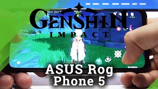 Asus Rog Phone 5  GENSHIN IMPACT on Highest Graphics Settings  144Hz [upl. by Voltmer]