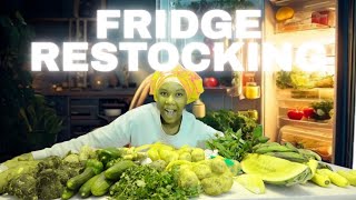 RESTOCKING MY FRIDGE AND 2 WEEKS GROCERY HAUL [upl. by Huey]