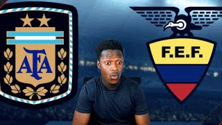 🇬🇧BRIT REACTS TO  Argentina vs Ecuador  CONMEBOL QUALIFICATION [upl. by Yonina907]