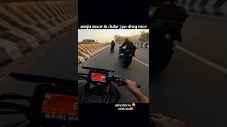 Kawasaki Ninja zx10r vs duke 390 drag race motovlog ytstudio bike rider shortvideo [upl. by Sherm631]