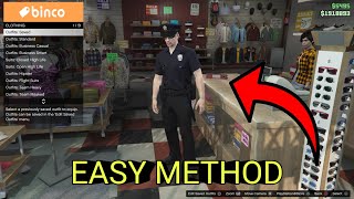 Easiest Method on How To Get Cop Outfit In GTA 5 Online Save Police Outfit After Los Santos Tuners [upl. by Alyahsal]