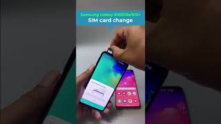 13 How to change “SIM card” in a Samsung Galaxy S10S10eS10 samsunggalaxy smartphone [upl. by Alius]