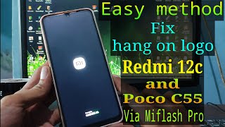 Flash Redmi 12C via Miflash Pro  Flash Poco C55 via Miflash Pro [upl. by Steele469]