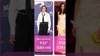 Height Comparison of Hollywood Actresses Top 50 l Top 10 edge shorts [upl. by Holbrooke]