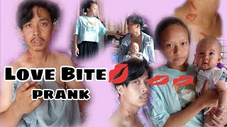 Hickey Love bite💋 Prank on my Wife Muna le molai danger kute yrr🥺 [upl. by Raymund682]