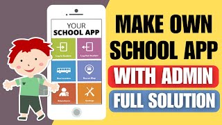 how to make school management app in android studio  how to make school app without coding [upl. by Hinda]