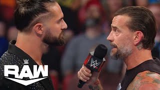 Seth Rollins is Not Happy With CM Punk  WWE Raw Highlights 7824  WWE on USA [upl. by Enyak727]