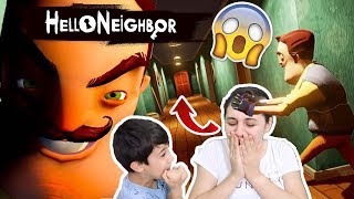 GÄ°ZEMLÄ° ALT KATA GÄ°RÄ°Åž YAPTIK ve GÄ°ZLÄ° DUVARI KIRDIK  HELLO NEIGHBOR 4 [upl. by Alilad76]