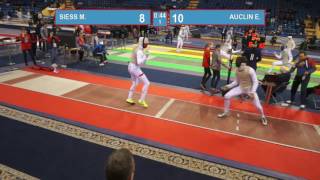 T16 SIESS Michal POL  AUCLIN Erwann FRA Foil men [upl. by Herrick]