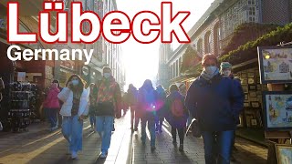 Lübeck Germany 🇩🇪  Walking Tour 4K [upl. by Aitnecserc]