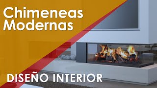 ✔️ CHIMENEAS MODERNAS PARA SALAS Chimeneas electricas decorativas de vidrio rusticas y de leña [upl. by Coriss]