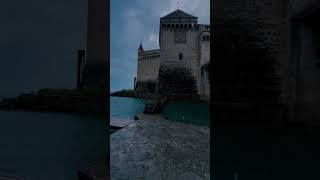 Stormy Weather at Chillon Castle  Veytaux Canton of Vaud Switzerland🌧️ [upl. by Idak]